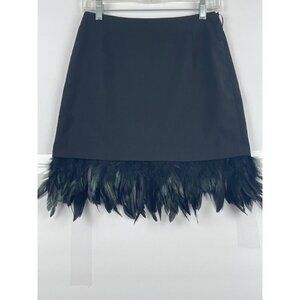 Kira Plasinina women's skirt  fearger trim hem black med
